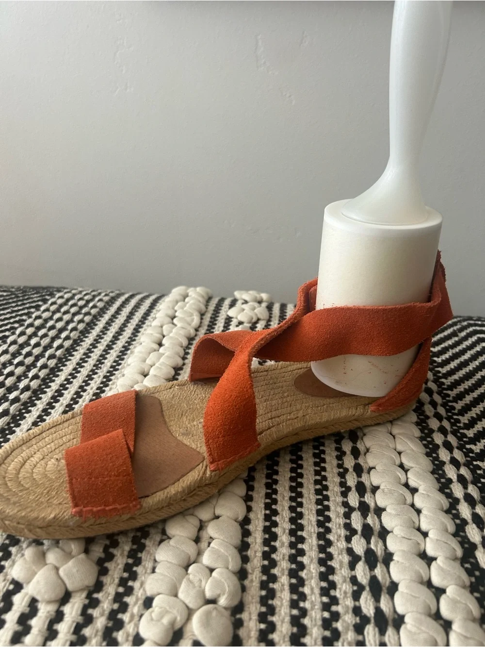UGG Women’s Orange Suede Espadrille Sandals